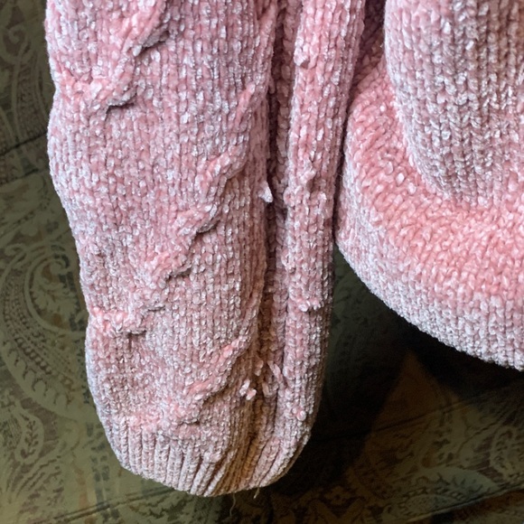 Pink Sweater Knit Vintage Oversized Super soft Pink Martini Size Large Coquette - Picture 4 of 12